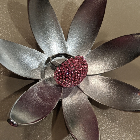 💐2 for $15💐Pink Rhinestone Ring - Picture 4 of 5